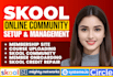 do skool community setup develop credit repair course community manager