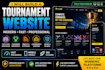 build modern tournament management website with registration, bracket and live
