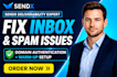 setup sendx deliverability sendx fix inbox spam issue domain authentication warm