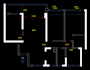 simple 2d floor plan, PDF to cad and cleanup