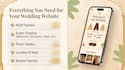 design a beautiful wedding invitation website with rsvp