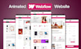 build animated webflow website with modern 3d interactive effects for you