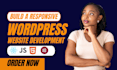 do website development as full stack web developer front end back end developer