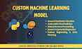 build custom ml models   in python using sklearn,