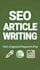 write SEO optimized blog posts and articles for your website