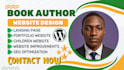 design author website ebook website author landing page book author website