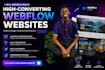 build a modern responsive webflow website for your business