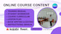 create engaging online course content, modules and lessons