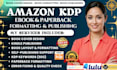 do book formatting and publishing for kdp ingramspark and lulu