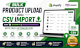 bulk product upload and CSV import for shopify woocommerce with SEO