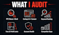audit your amazon fba account, ppc campaigns and product listings