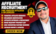 recruit targeted affiliates and influencers for your affiliate