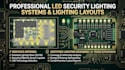 design professional led security lighting systems and lighting layouts