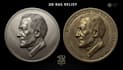 create 3d bas relief model 3d coin design for cnc laser engraving 3d printing