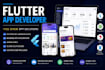 flutter mobile app development with API and admin panel