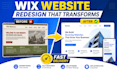 redesign wix website for speed, SEO and more sales
