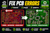 fix and redesign pcb layout schematic and gerber files for manufacturing