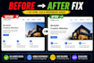 fix HTML CSS bugs and responsive issues fast