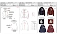 create a professional clothing tech pack for production