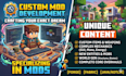 develop custom minecraft plugins, mods and server systems