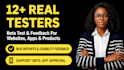 provide 12 testers google play closed testing 12 app tester