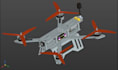 build custom fpv drone cad model with full drone component in solidwork 3d print