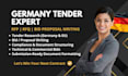 do germany tender research, bid, proposal writing