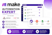 set up, fix make com, make com automation, zapier