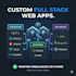 develop custom website as full stack website developer, website development