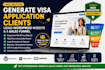 generate visa application clients using wordpress website and a sales funnel