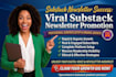 do organic substack newsletter promotion, substack setup, substack subscribers