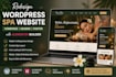 redesign wordpress spa website, homepage, header, footers, elementor builder