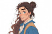 create a  disney cartoon portrait