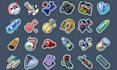 create pixel art icon, pixel asset , items for your game