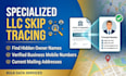 do expert real estate skip tracing and bulk data entry