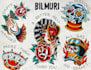 create custom traditional tattoo art logo