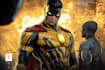 design futuristic superhero character