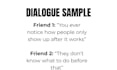 write a short script or natural dialogue for your video