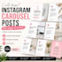 create modern instagram carousel posts design in canva