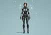 design futuristic sci fi character illustration