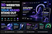 create a modern 3d interactive website