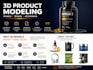 create 3d product models for amazon, shopify and ecommerce stores