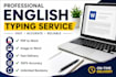 do fast english typing