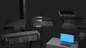 create low poly 3d cybersecurity assets