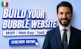 build your bubble io website, no code web app, saas mvp development