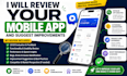 qa review and test ios app, website review, and android app user experience