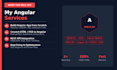 create professional angular website using apis and modern UI