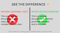 proofread and edit your essay, article, or document for grammar and clarity
