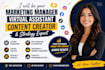 be your social media marketing manager virtual asistant content creator strategy
