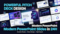 design investor pitch deck presentation in powerpoint, startup fundraising deck
